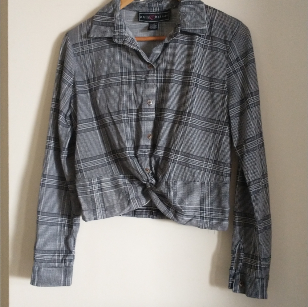 🌺Plaid long sleeve button down shirts